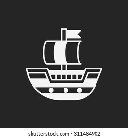 pirate ship icon