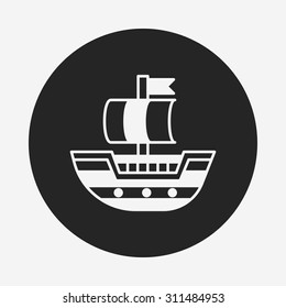 pirate ship icon