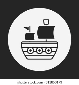 pirate ship icon