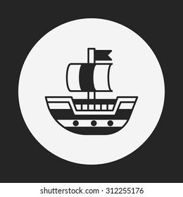 pirate ship icon