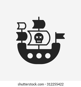 pirate ship icon