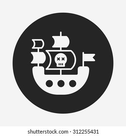 pirate ship icon