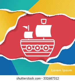 pirate ship icon