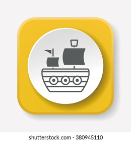 pirate ship icon