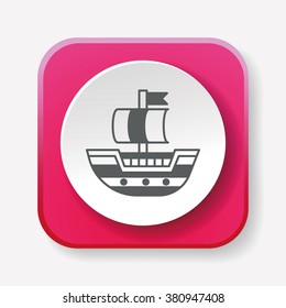 pirate ship icon