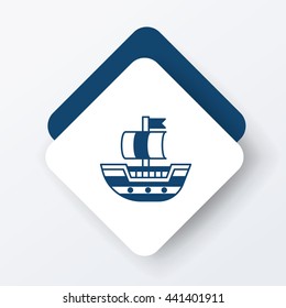 pirate ship icon
