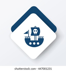 pirate ship icon