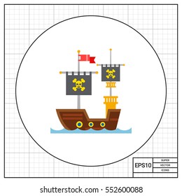 Pirate Ship Icon