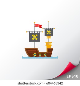 Pirate Ship Icon