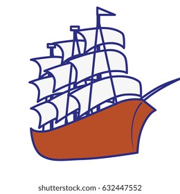 pirate ship icon