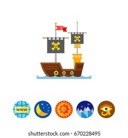 Pirate Ship Icon
