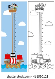 Pirate ship meter wall