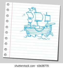 Pirate ship sketch