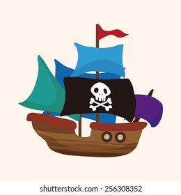 pirate ship theme elements