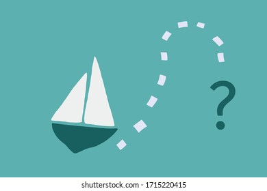 Pirate ship. Treasure chest concept