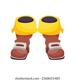 Pirate shoe vector colorful stickers Icon Design illustration. EPS 10 File