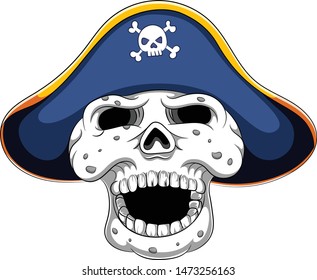  Pirate skull and cocked hat