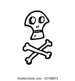 pirate skull and crossbones cartoon