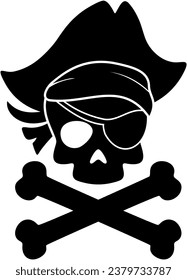 Pirate Skull And Crossbones, pirate skeleton with hat