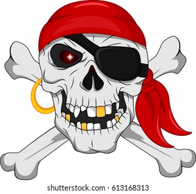 Pirate skull and crossed bones