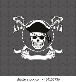 pirate skull emblem image