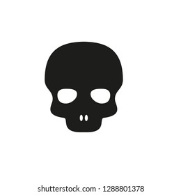 Pirate skull icon vector logo template