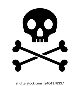 Pirate Skull icon vector on trendy design