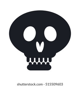 pirate skull isolated icon