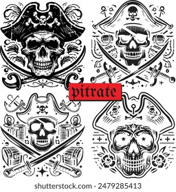 Pirate Skull Logo Eps File