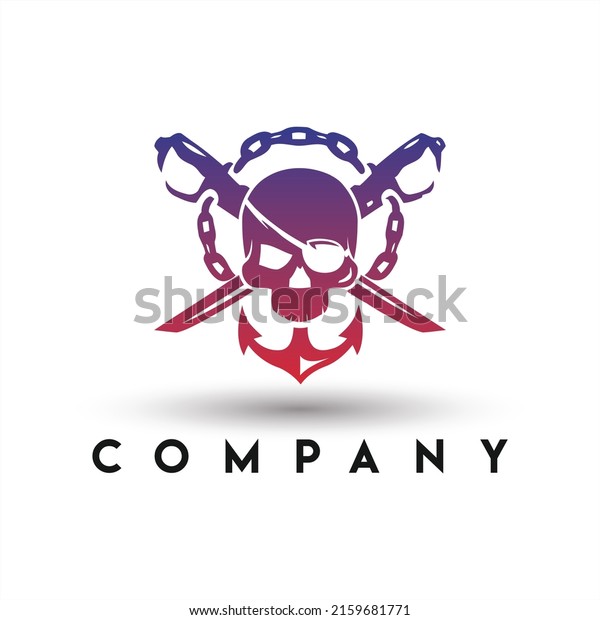Pirate Skull\
Logo. Pirate Skull with Swords\
Logo
