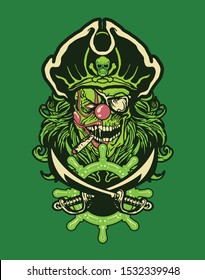 pirate skull sacred geometry background for poster and tshirt design