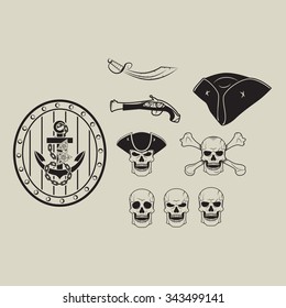pirate skull set