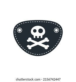 Pirate skull skeleton logo badge illustration cute doodle drawing