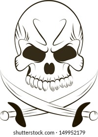 Pirate Skull and Swords