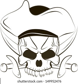 Pirate Skull and Swords