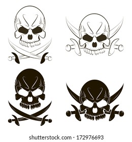 Pirate Skull and Swords