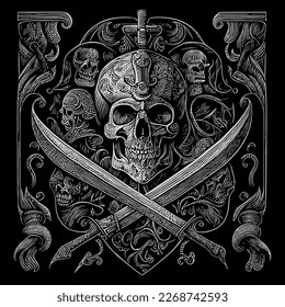 pirate skull is symbol