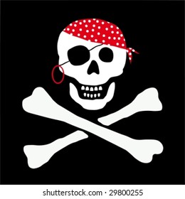 pirate skull vector