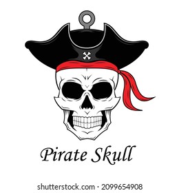 pirate skull vector design image