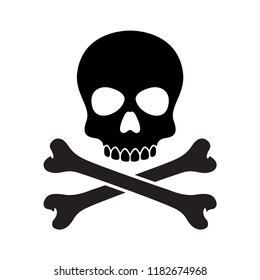 pirate skull vector Halloween icon logo bone ghost skeleton illustration clip art graphic