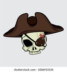 Pirate Skull Vector Illustration