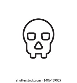 Pirate skull vector logo style