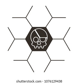 pirate skull virus attack
