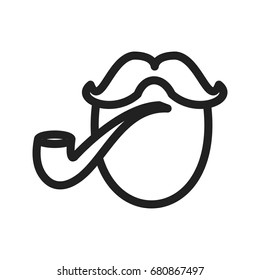 Pirate with Smoking Pipe