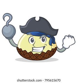 Pirate snake fruit character cartoon