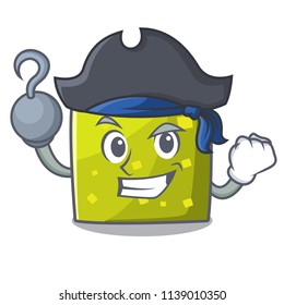 Pirate square character cartoon style