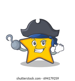 Pirate star character cartoon style