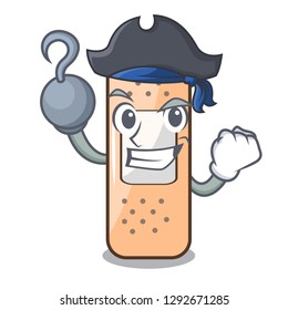 Pirate sticking plaster on the cartoon shape