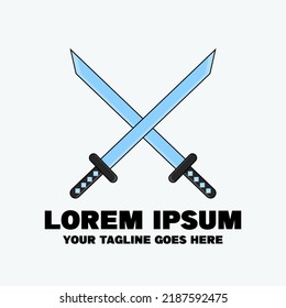 Pirate Sword Logo. Logo template
