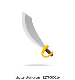 Pirate Sword Vector Isolated Stock Vector (Royalty Free) 1279080016 ...